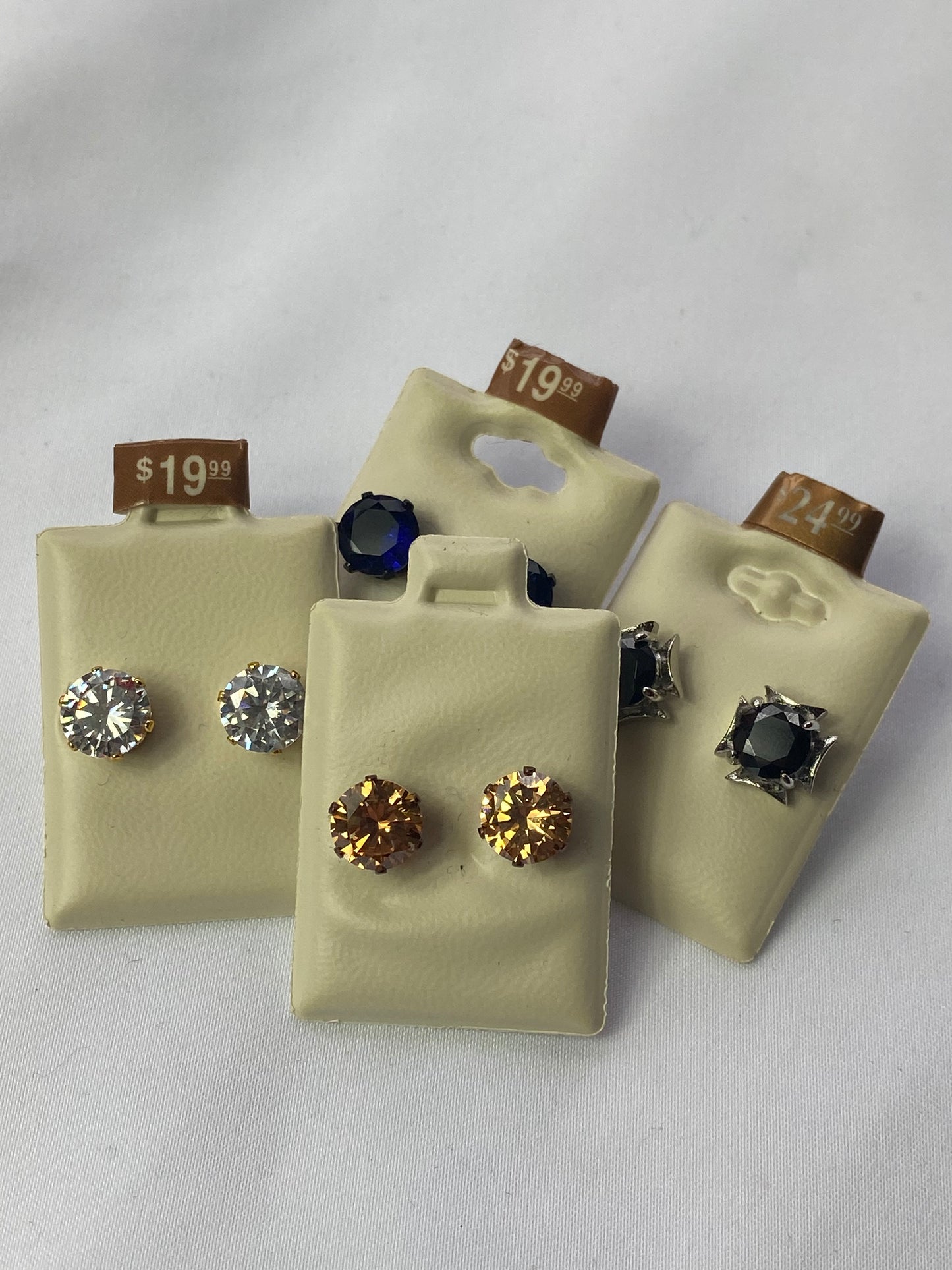 4 Pairs of Stainless Steel Stud Earrings