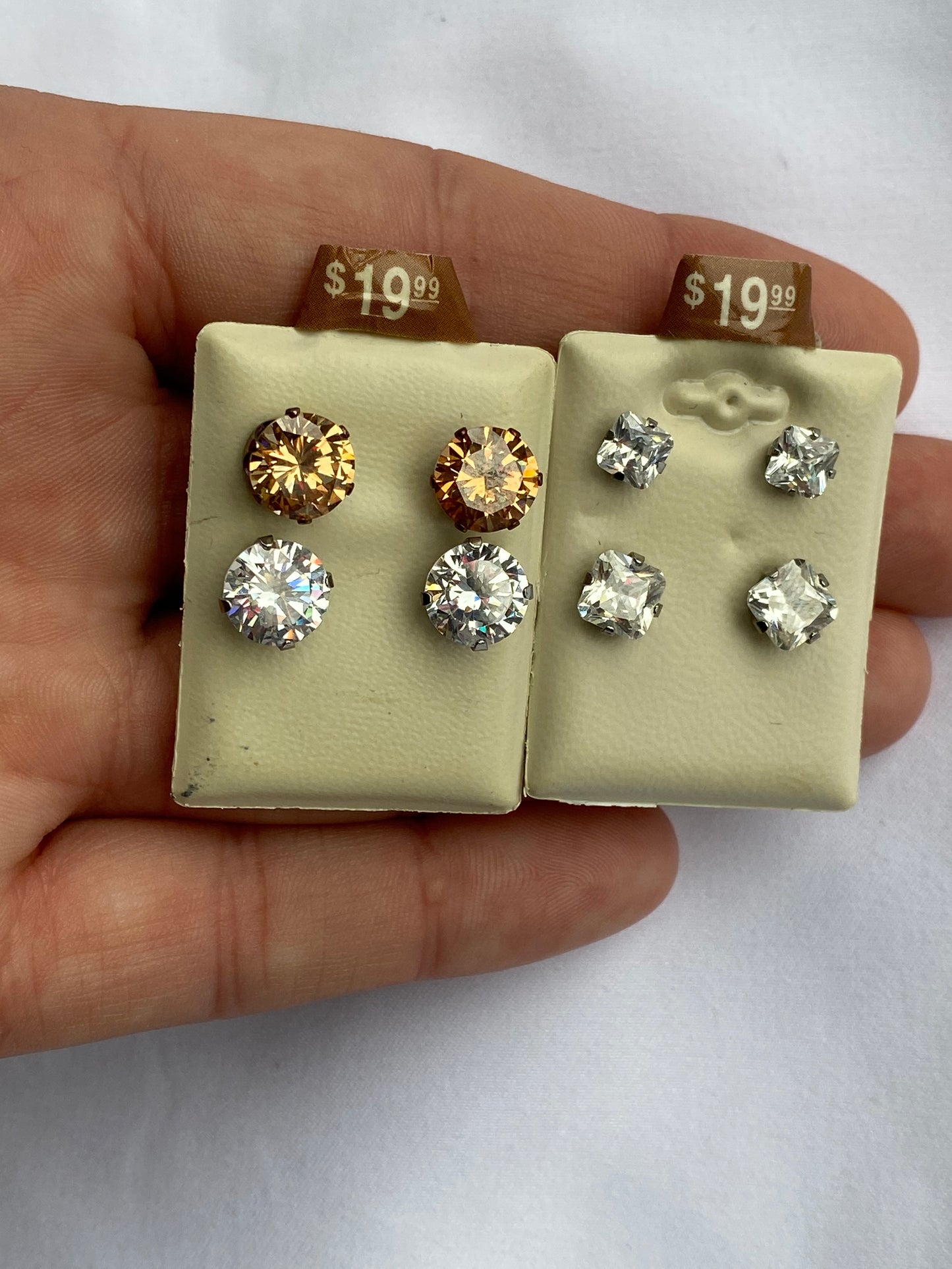 Lot of 6 Stud Earring Pairs