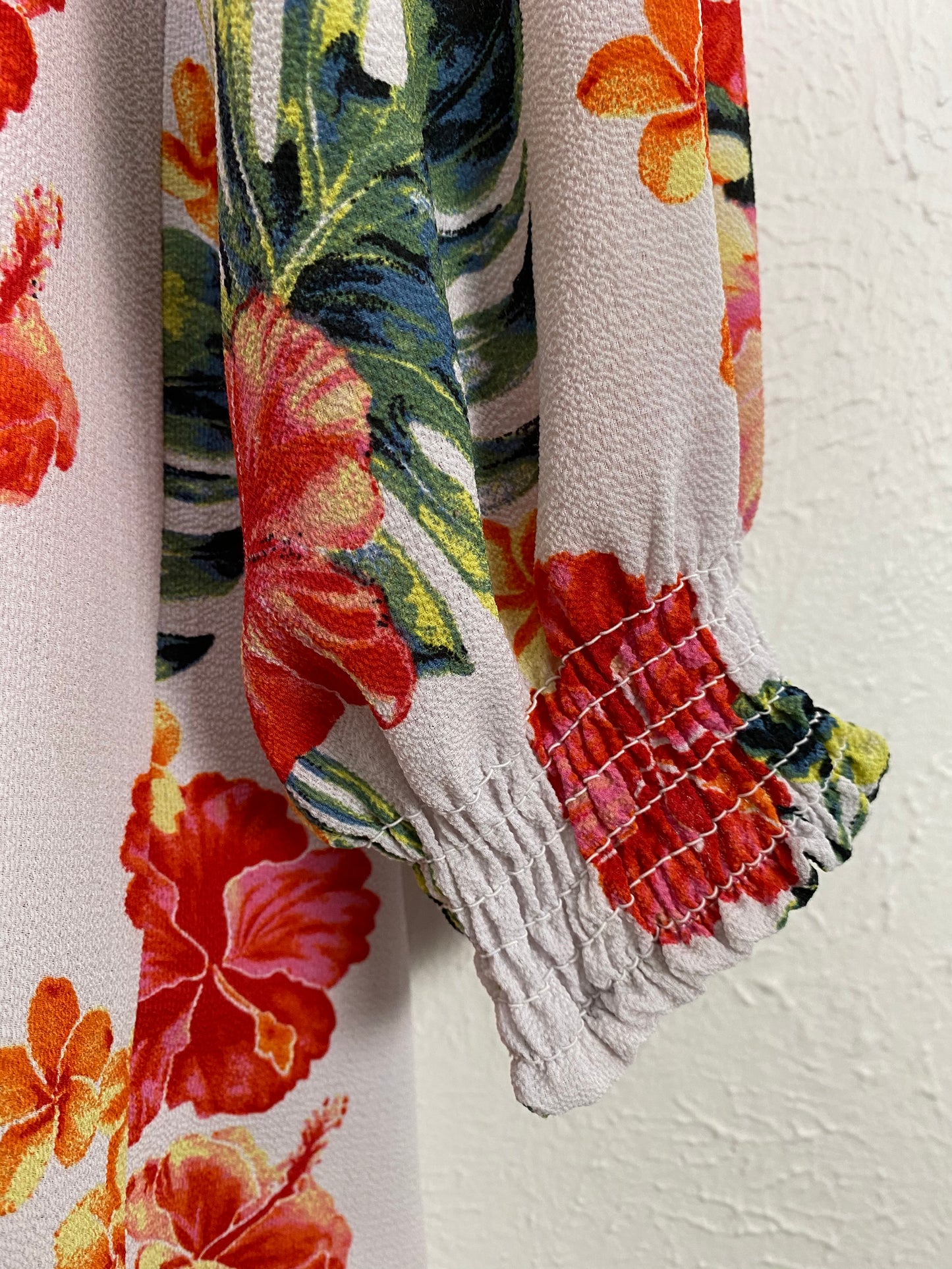 Stella Tweed Off Shoulder Floral Blouse