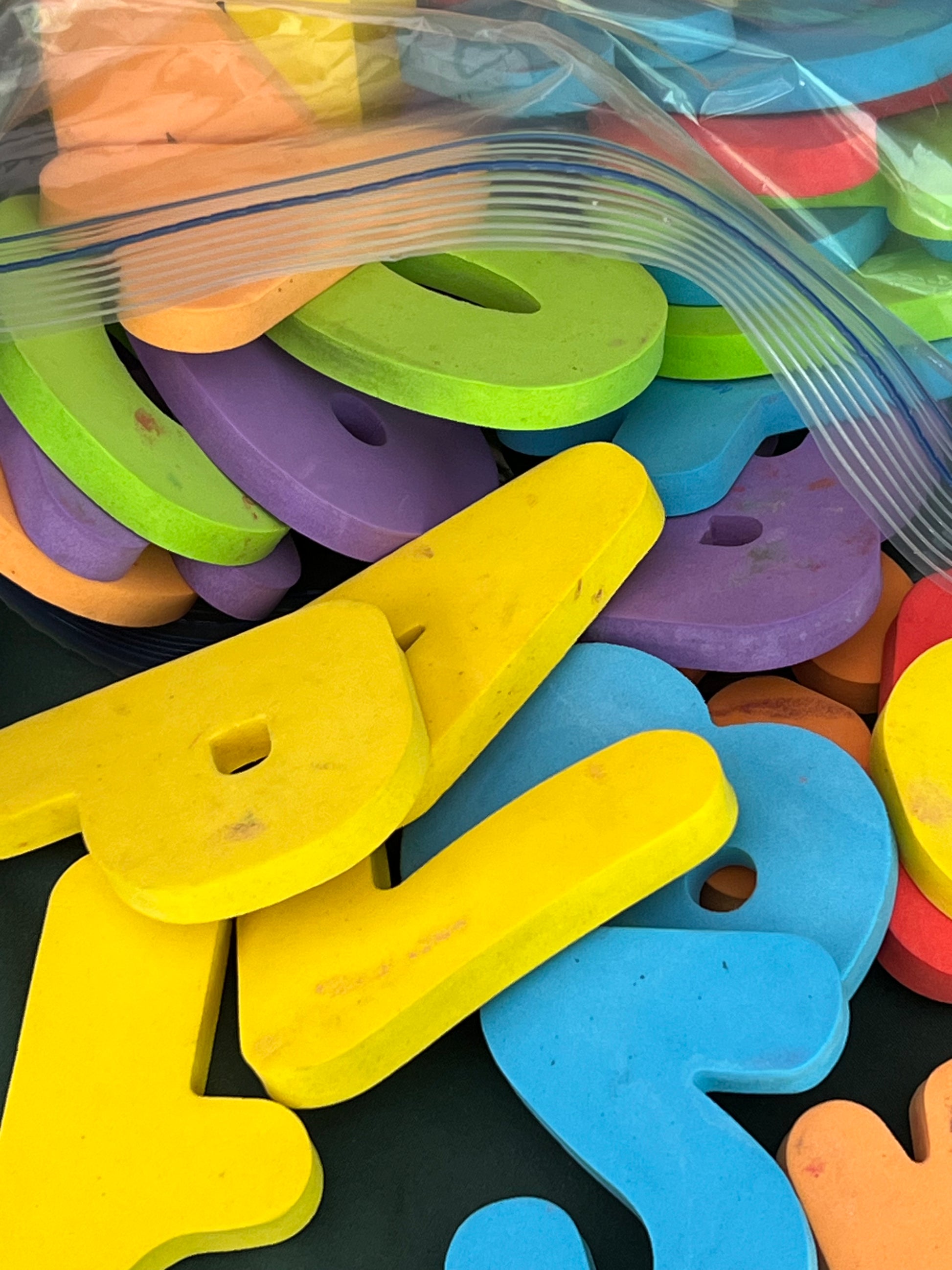 Foam Bath Letters / Numbers – breafkast's online yard sale