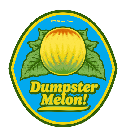 Dumpster Melon Sticker