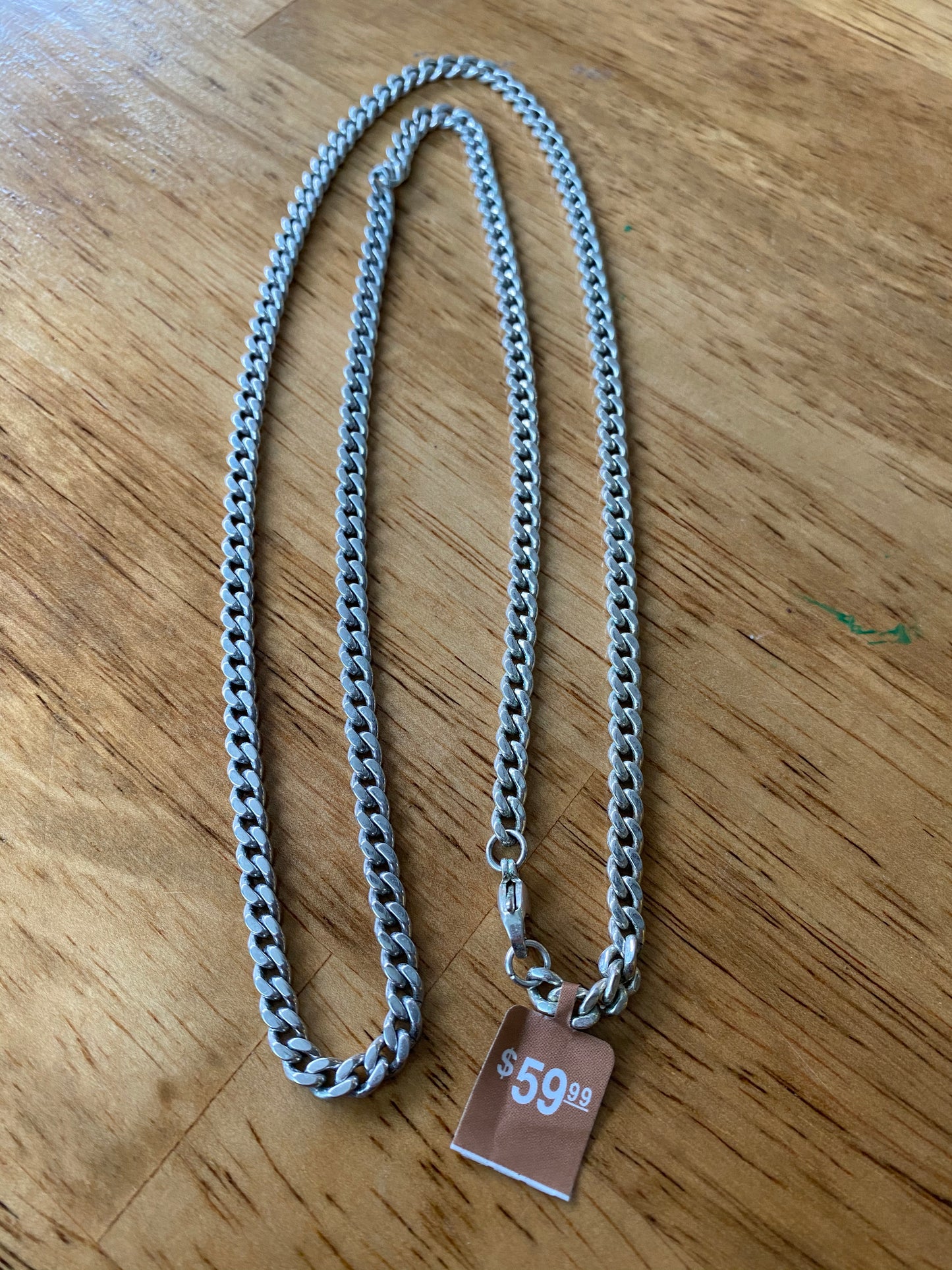 Stainless Steel 30" Chain ~ Silver Plated