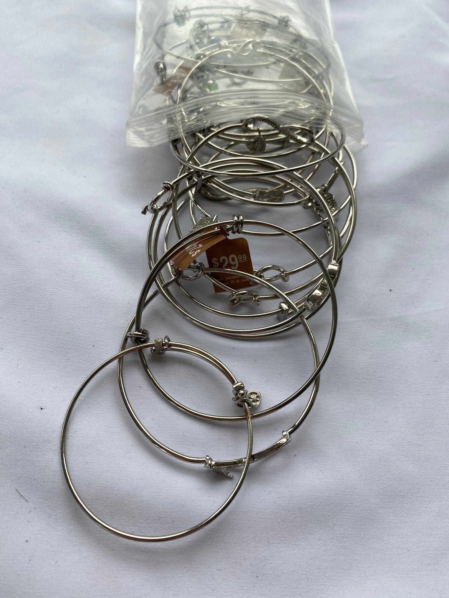 Lot of Damaged Charm Bangles