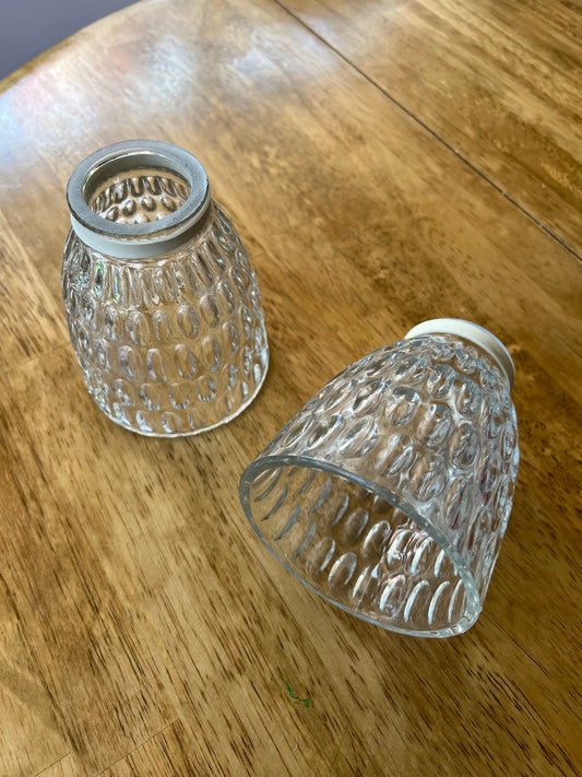 2 Decorative Light Covers - Glass