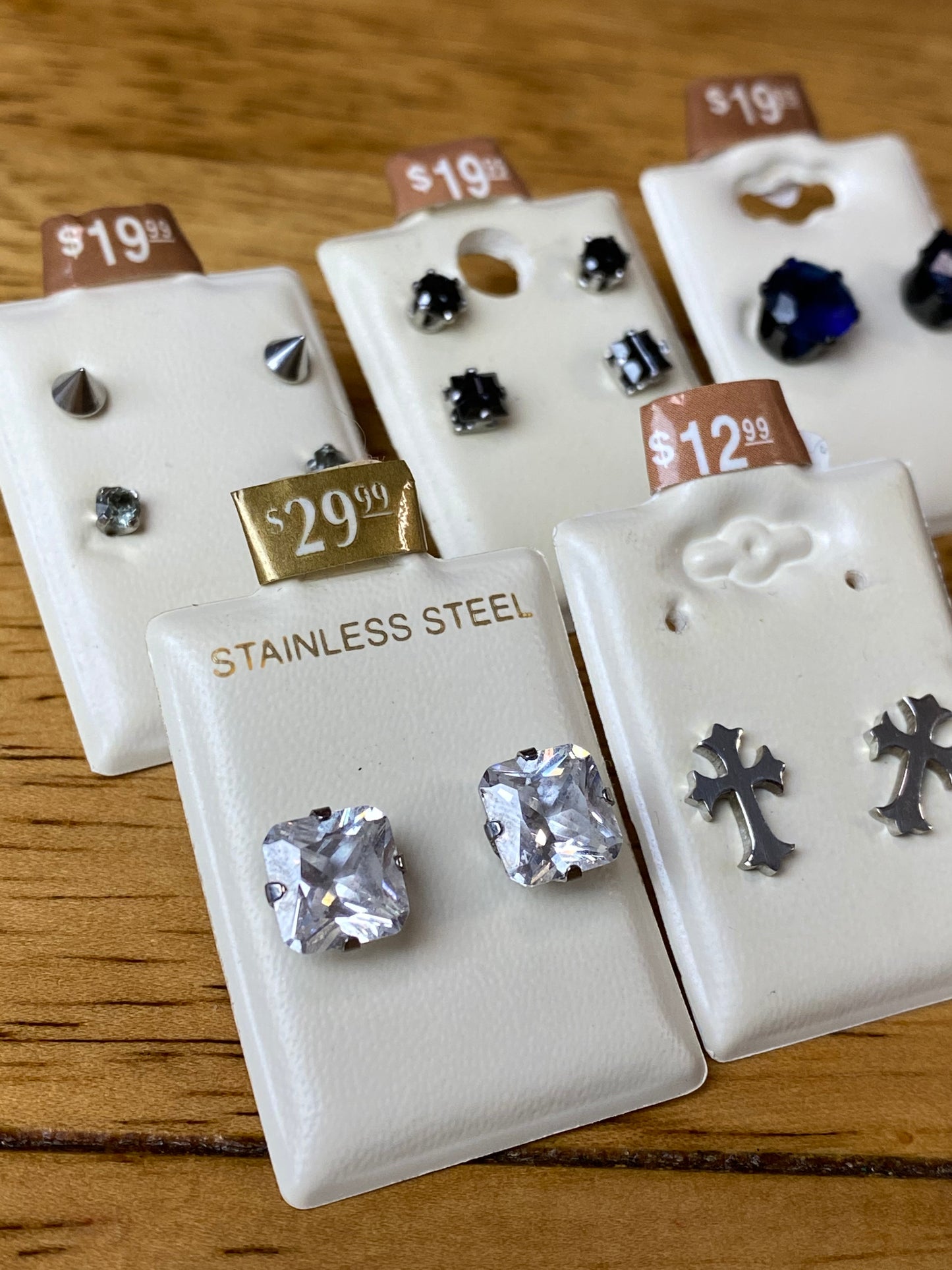 Lot of 6 Stud Earrings