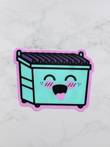 Cute Dumpster Sticker