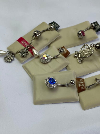 Lot of 6 Belly Button Rings