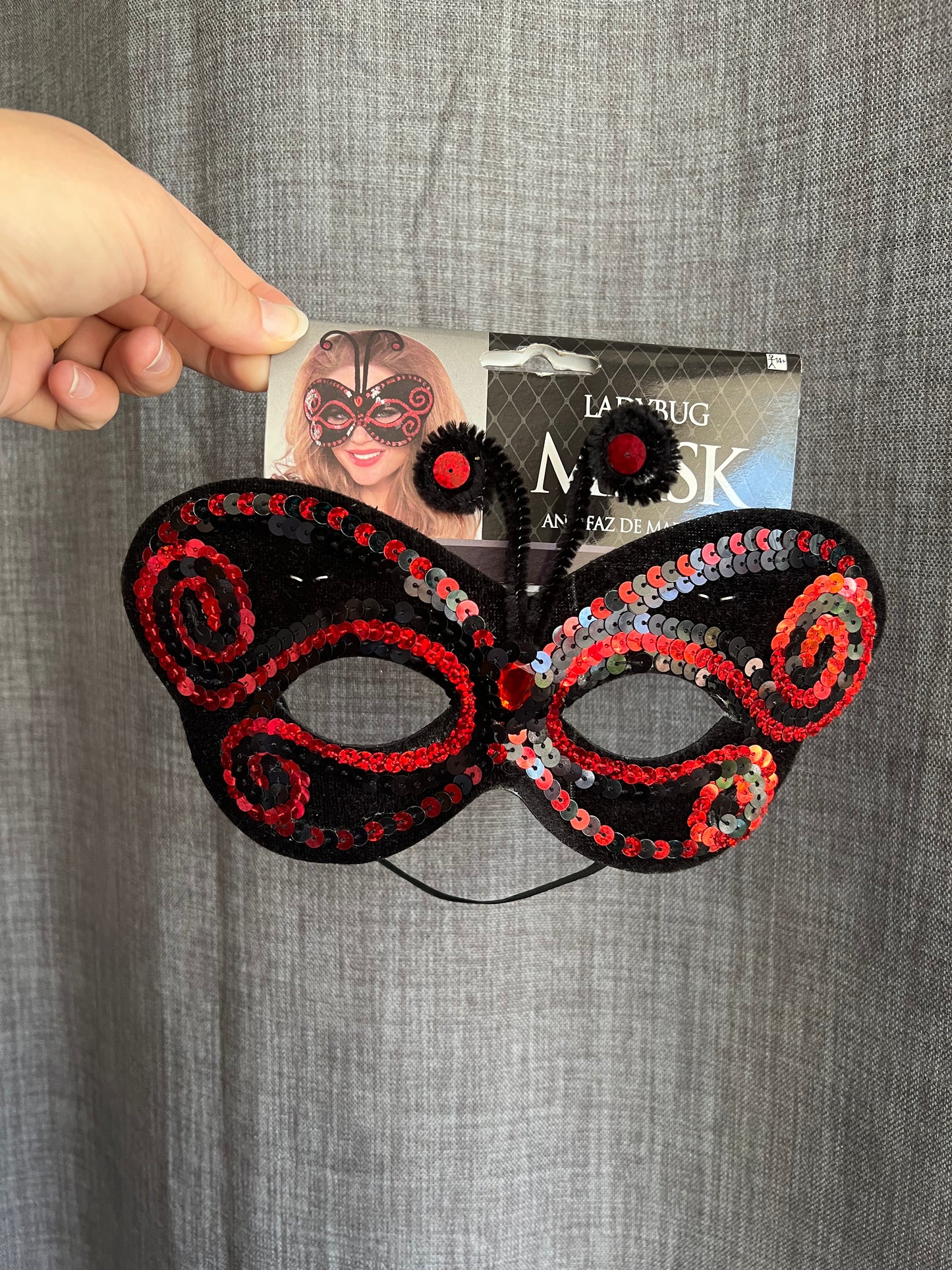 Lady Bug Sparkly Eye Masque