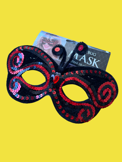 Lady Bug Sparkly Eye Masque