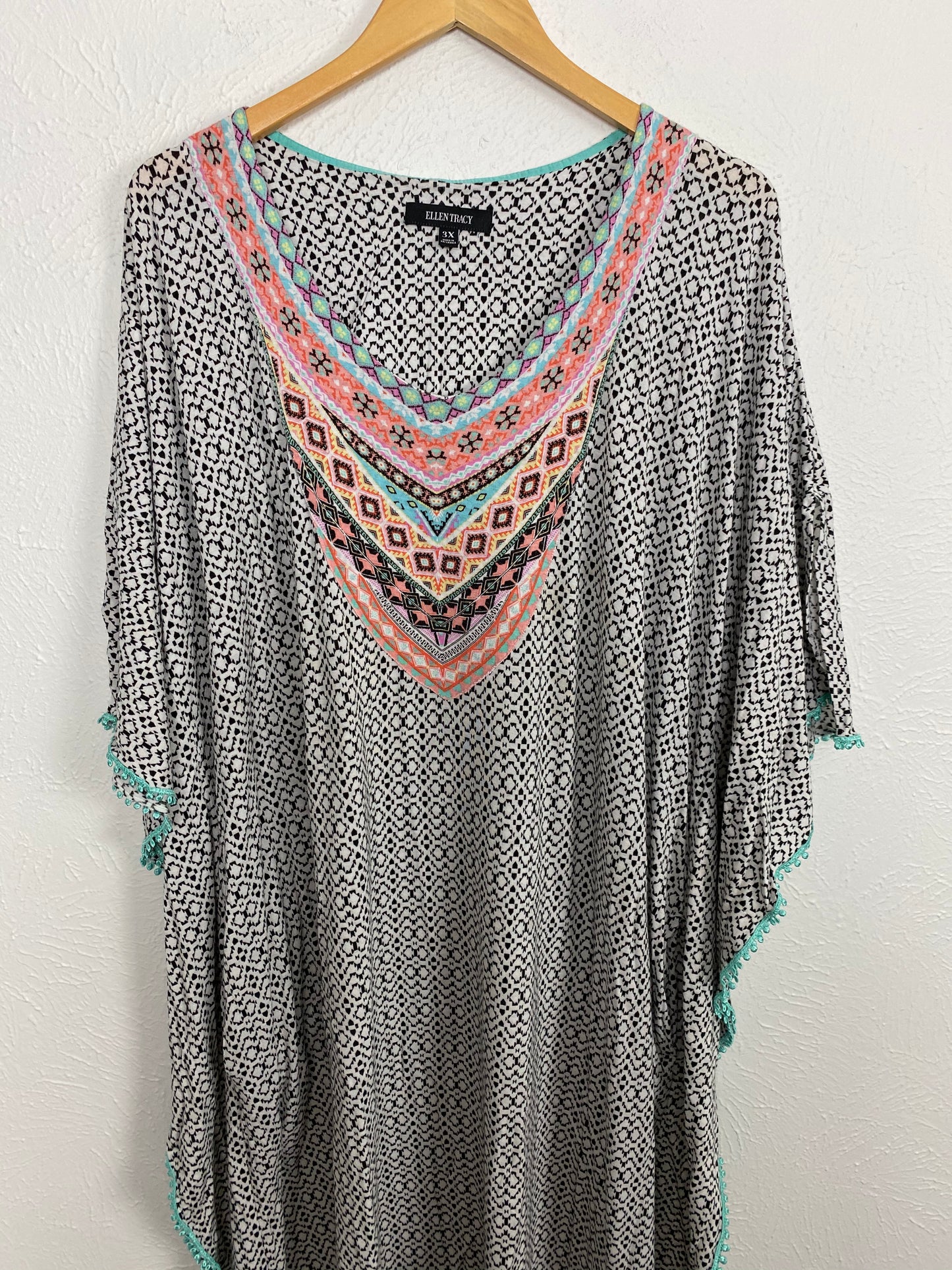 Ellen Tracy 3X Mumu Kaftan Dress