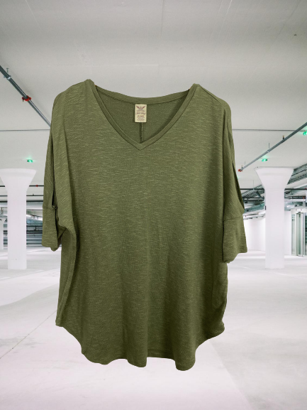 Faded Glory Quarter Open Sleeve Top