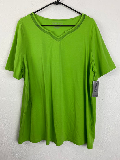 Catherine's Lime Green Top w/ Matching Button Up