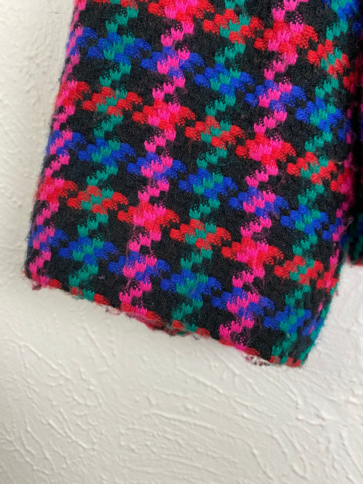 Vintage August Max Colorful Knit Coat