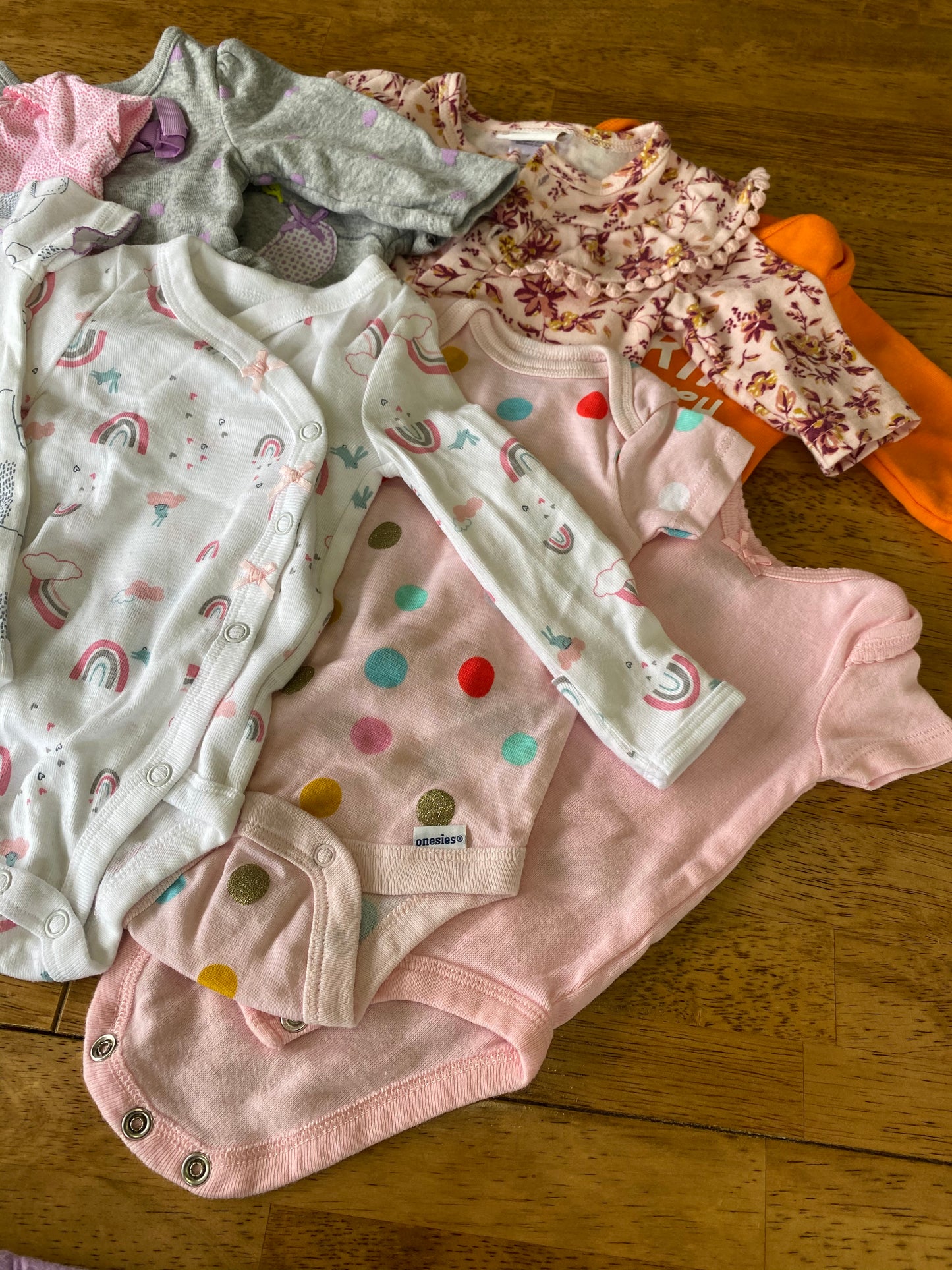 Bundle of Newborn Onesies + Leggings