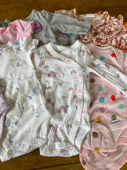 Bundle of Newborn Onesies + Leggings