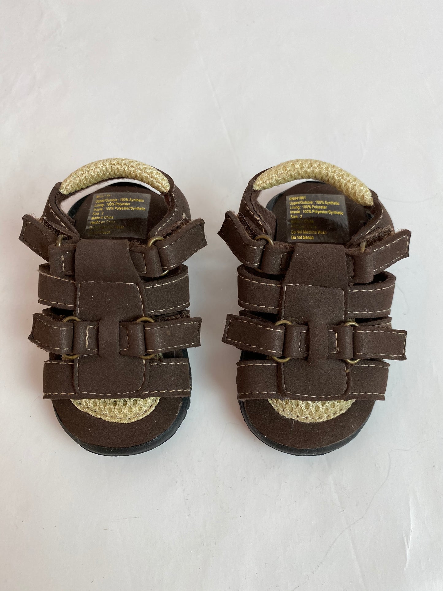 Tiny Brown Sandals Size 2