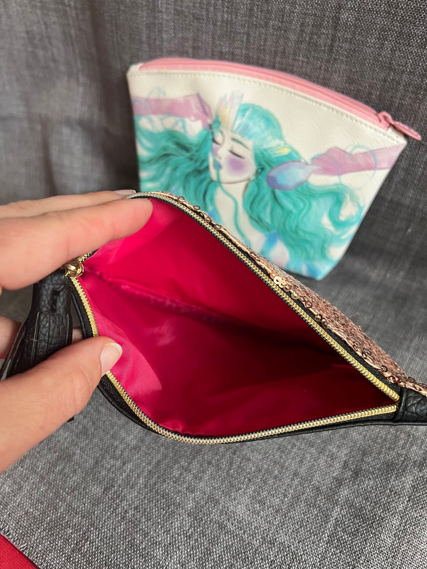 Two Ipsy Makeup Bags