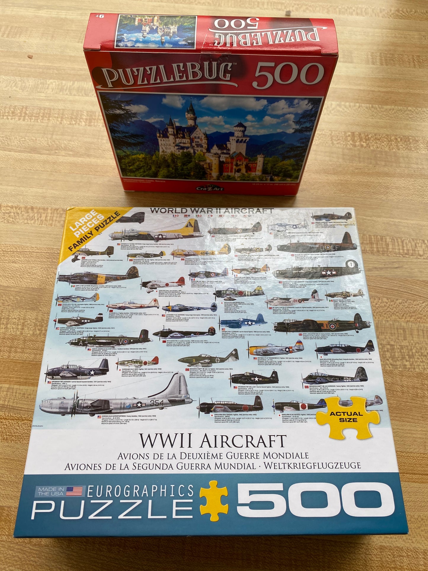 Lot of Two 500 Piece Puzzles ~ One Opened