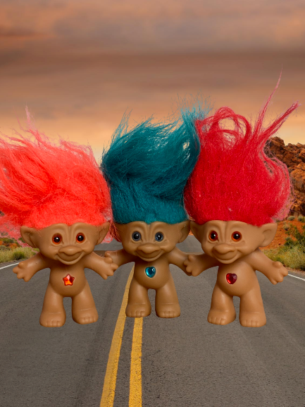 Three Treasure Trolls ~ Nude
