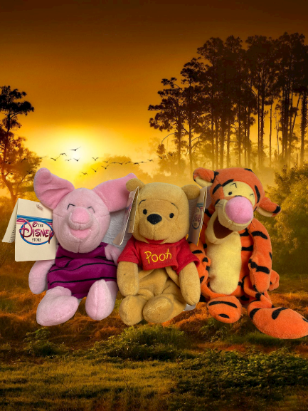 Disney Pooh, Tigger, & Piglet Bean Bags