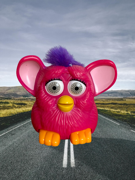 McDonalds Furby Toy on Wheels ~ 1998
