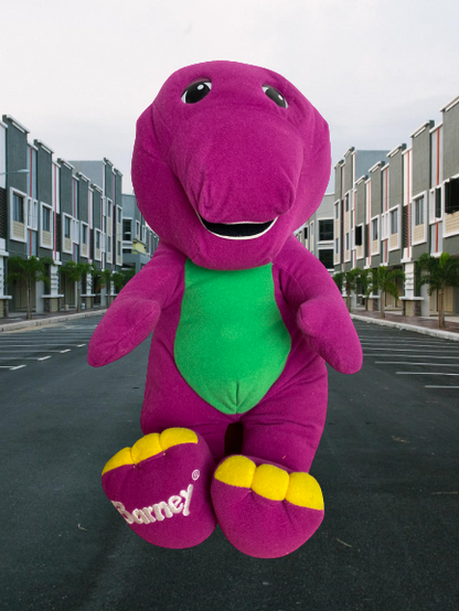 Vintage 90's Talking Barney Plush