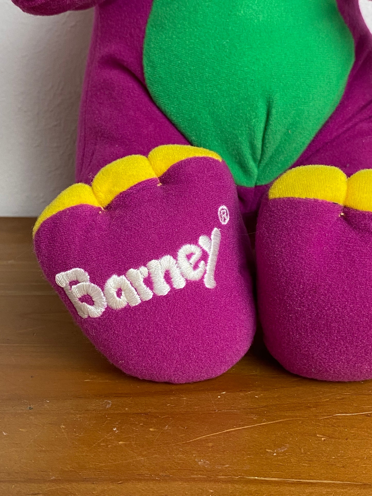 Vintage 90's Talking Barney Plush