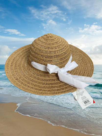 Beachy Sun Hat w/ Sash