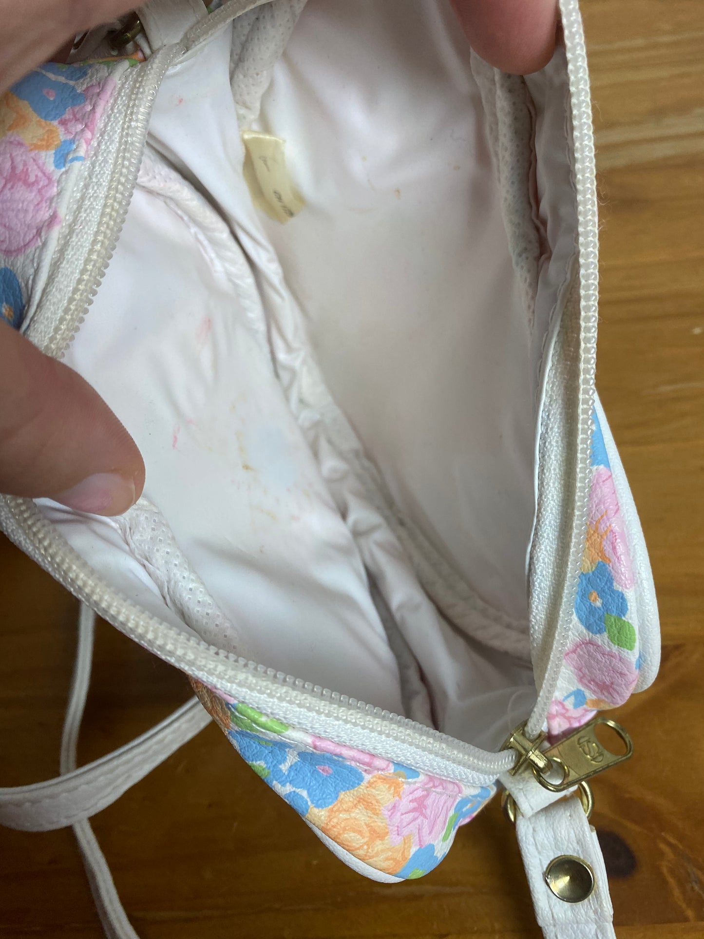 Tiny Floral Purse with Matching Mirror