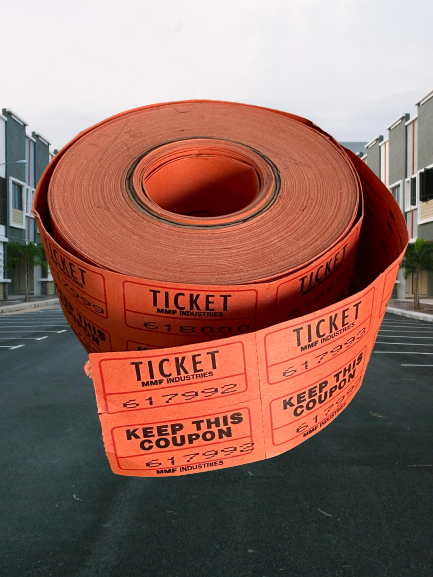 Large Roll of Raffle Tickets