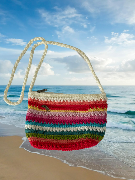 Croft & Barrow Crochet Rainbow Purse