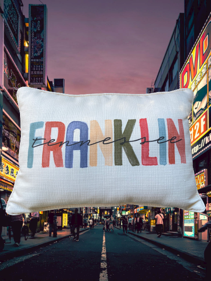 Franklin Tennessee Decorative Pillow