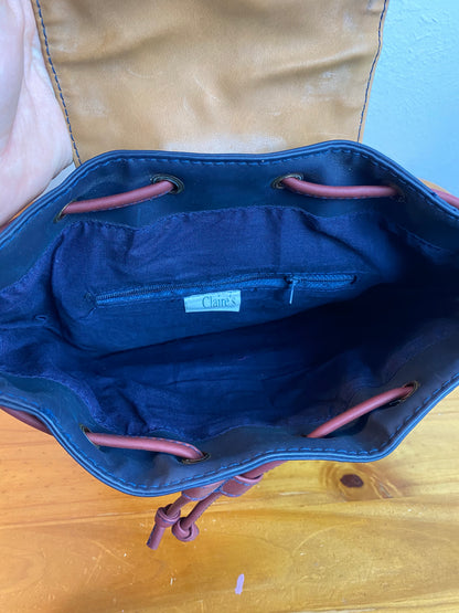Vintage Mini Leather Backpack