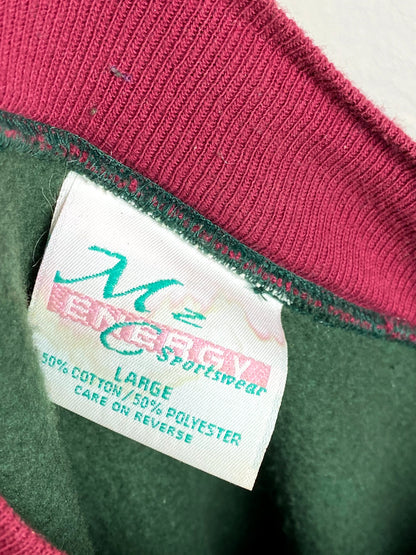 80's MC Energy Double Collar Fall Sweater